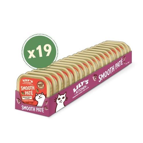 Lily's Kitchen Smooth Paté For Cats Salmon And Chicken With Prawns 19X85 Gr (Envio 3 - 5 días)