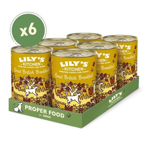 Lily's Kitchen Great British Breakfast Tin 6X400 Gr (Envio 3 - 5 días)