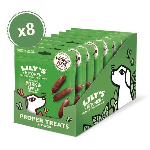 Lily's Kitchen Cracking Pork & Apple Sausages For Dogs 8X70 Gr (Envio 3 - 5 días)