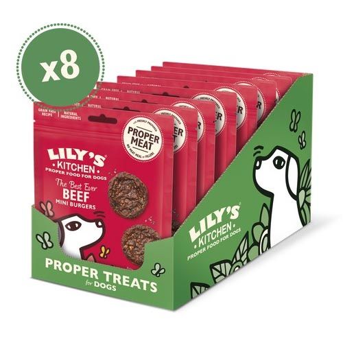 Lily's Kitchen The Best Ever Beef Mini Burgers For Dogs 8X70 Gr (Envio 3 - 5 días)