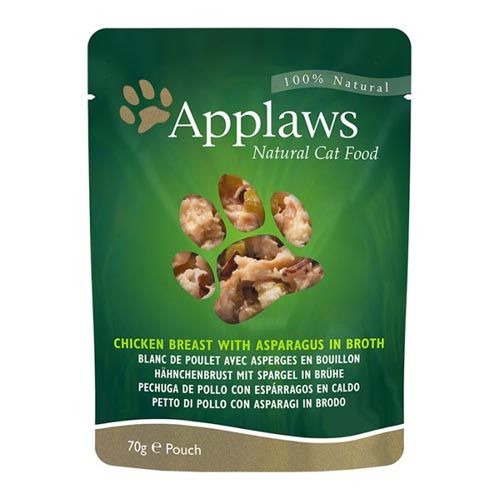 Applaws Cat Sache Frango com espargos (70 gr x 12)