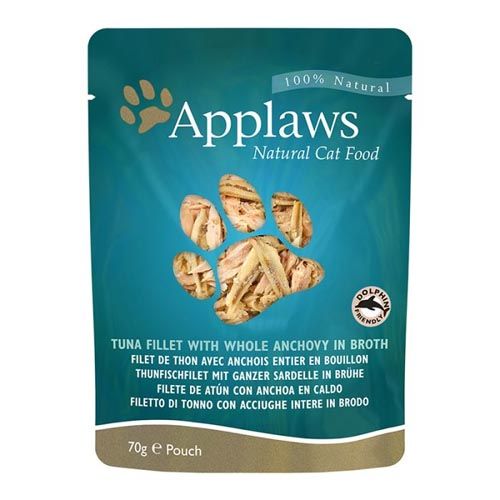 Applaws Cat Sachê atum com anchova inteira (70 gr x 12)