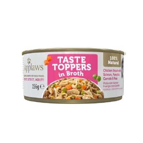 Applaws Dog Taste Toppers in Broth Chicken, Salmon & Vegetables (Boîtes) 156 gr x 12