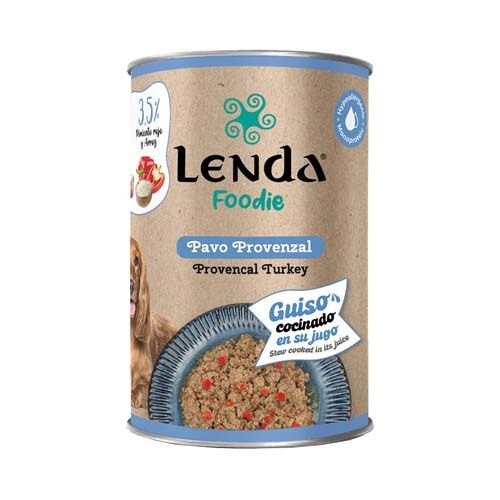 Lenda Dog Foodie Provencal Turkey (Latas) - 400 gr x 12