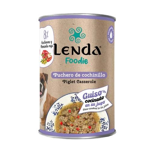 Lenda Dog Foodie Piglet Casserole (Latas) - 400 gr x 12