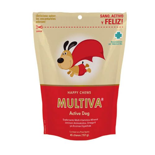 Snack vitamínico Multiva Active para cães