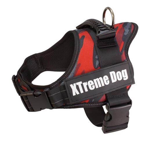 Arnês Xtreme Dog Camuflagem Vermelho