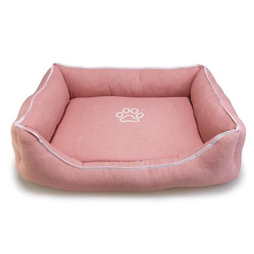 Cama Arquivet Rosa com pegada e debrum