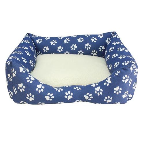 Cama Arquivet pegadas azuis
