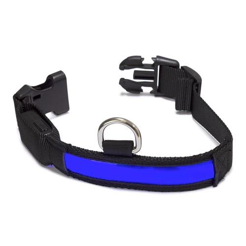 Colar luminoso LED azul