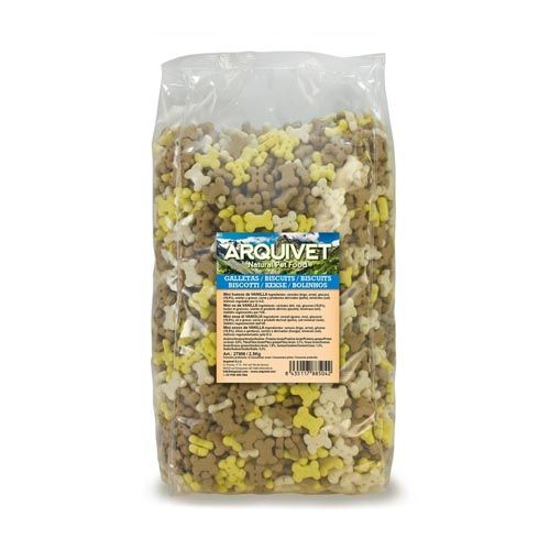 Bolachas cão Arquivet Mini Ossos de Baunilha
