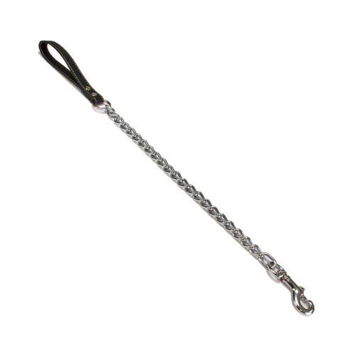 Correia metal/pele preto