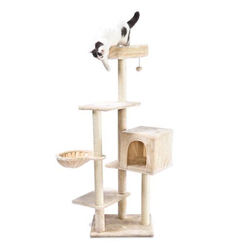 Raspador gatos Snow com cama extraível