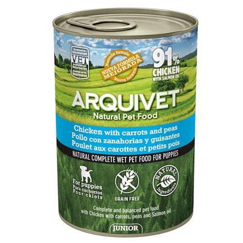 Arquivet Wet Dog Food Junior Chicken (Latas)