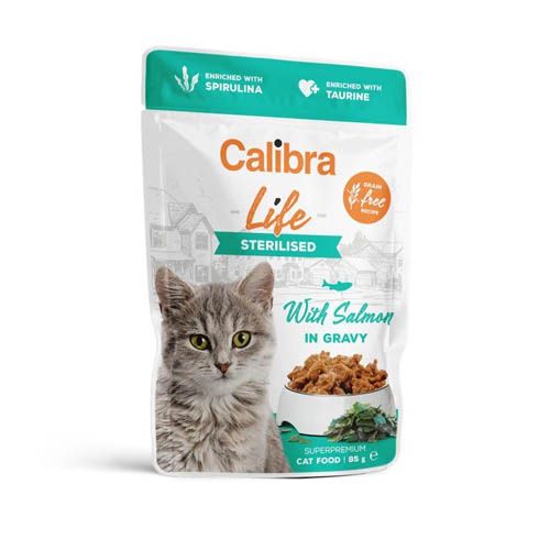 Calibra Cat Life Sterilised Salmon in Gravy (Saquetas)