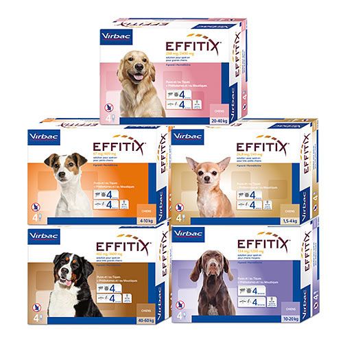 Pipetas Effitix para cães