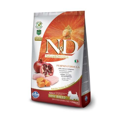 Farmina N&D Grain Free Pumpkin Adult Mini Frango Cães