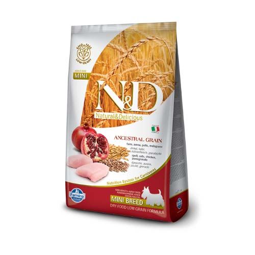 Farmina N&D Ancestral Grain Adult Mini Frango Cães