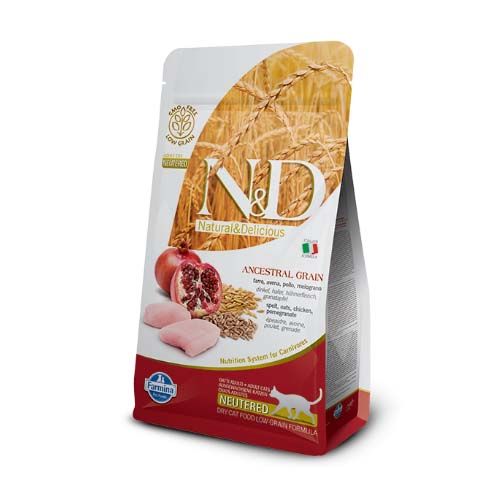 Farmina N&D Ancestral Grain Neutered Frango Gato