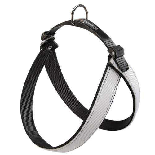 Arnês Cães Agila Dual Branco Nero