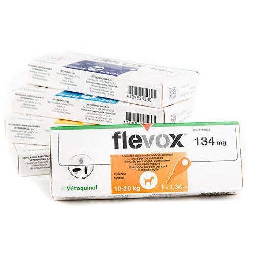 Pipetas Flevox para cães