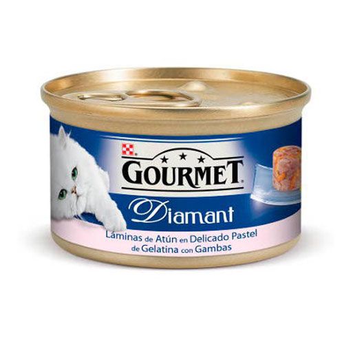 Gourmet Diamant Lâminas atum gelatina e camarões