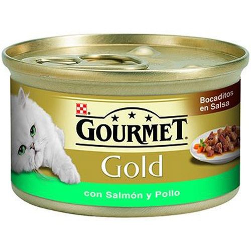 Gourmet Gold Bocaditos de Salmão e Frango