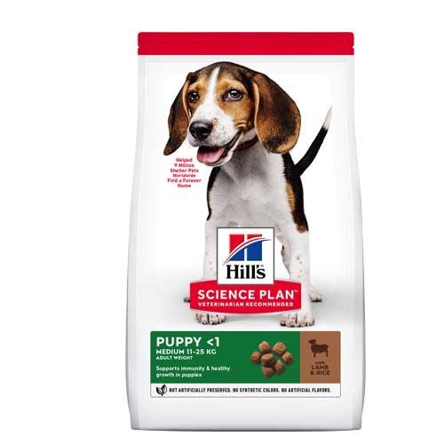Hill'sScience Plan Canine Puppy Medium Cordeiro & Arroz