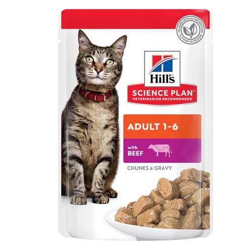 Hill's Feline Adult Vaca(Saquetas)
