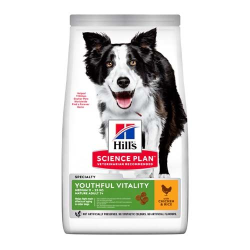 Hill's Science Plan Canine Senior Vitality Medium Frango