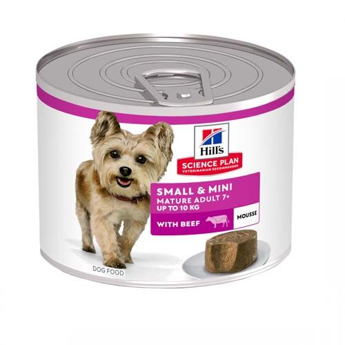 Hill's Canine Mature Mousse Small & Mini Beef (Latas)