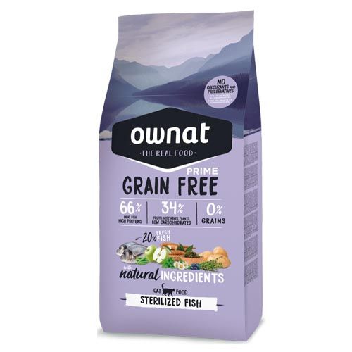 Ownat Grain Free Prime Sterilized Fish Cat (Envio 3 - 5 dias)
