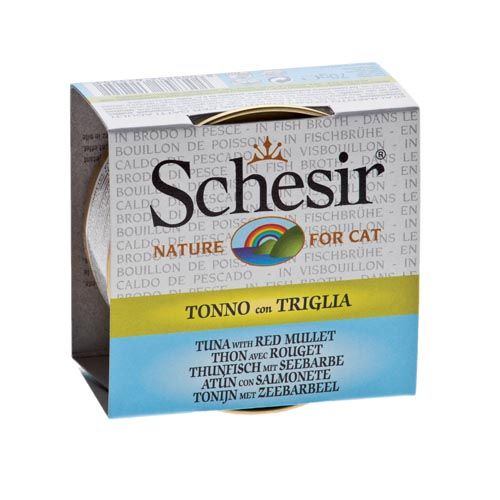 Schesir Gato Atum e Tainha - Cozido em Caldo (Latas)