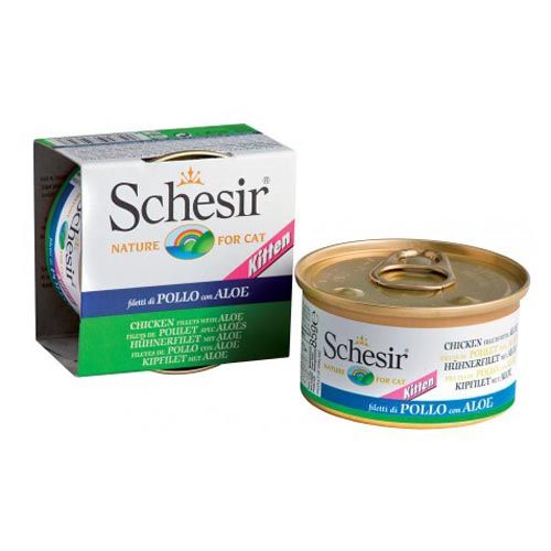 Schesir Gato Filetes de Frango e Aloe Gatinhos (Latas)