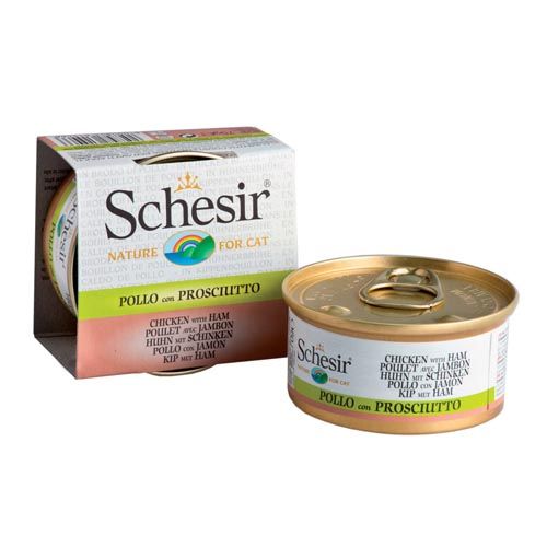 Schesir Gato Filetes de Frango e Fiambre (Latas)