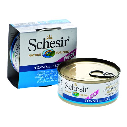 Schesir Cão Atum e Aloe Puppys (Latas)