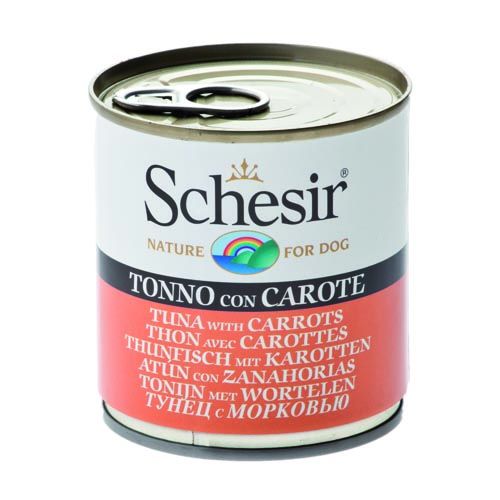 Schesir Cão Atum e Cenoura (Latas)