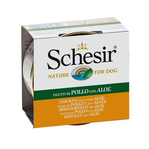 Schesir Cão Frango eAloe en Gelatina (Latas)