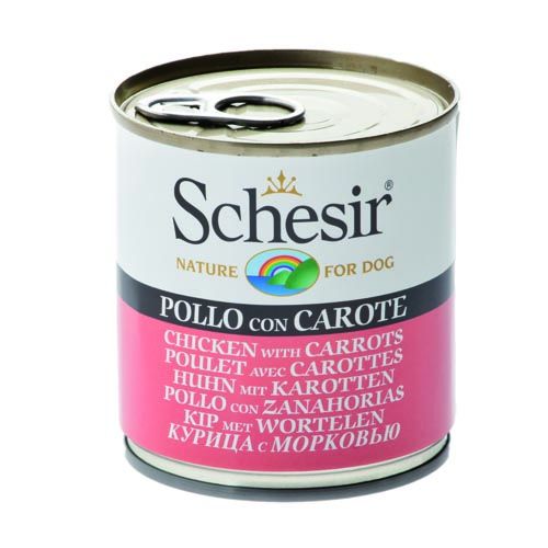 Schesir Cão Frango e Cenoura (Latas)