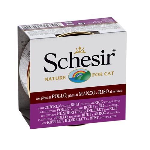 Schesir Gato Frango com Vaca eArroz (Latas)