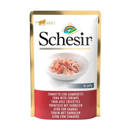 Schesir Gato Atún con Gambas (Saquetas)