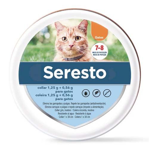 Coleira antiparasitária Seresto para gatos