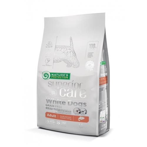 Nature's Protection Superior Care White Dogs Grain Free Salmão Small & Mini