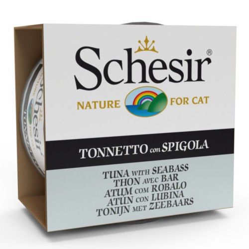 Schesir Cat Atum com Robalo em Geleia (Saquetas) 85 gr x 14