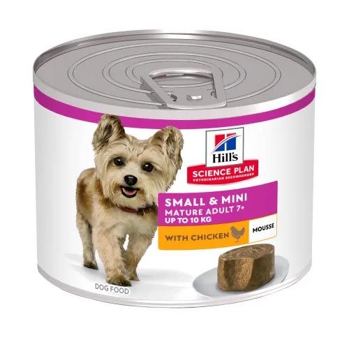 Hill's Science Plan Mature Small & Mini Chicken Mousse (Latas)