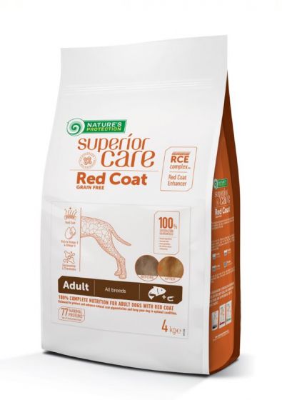 Nature's Protection Superior Care Red Coat Adult Salmão