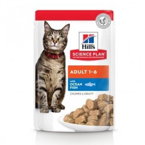 Hill's Feline Adult com Peixe (Saquetas)