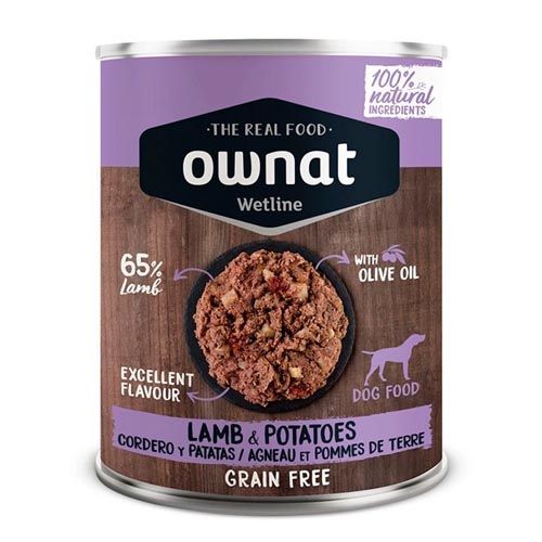 Ownat Wetline Dog Lamb with Potatoes (Latas) 12 x 395 gr