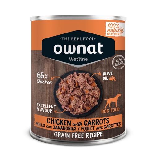 Ownat Wetline Dog Chicken & Carrots (Latas) 12 x 395 gr